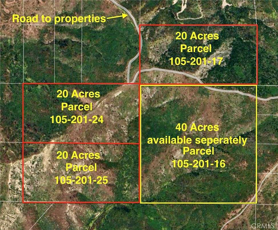 20 Acres of Recreational Land for Sale in Modjeska, California