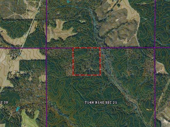 41 Acres of Recreational Land for Sale in Louisville, Mississippi