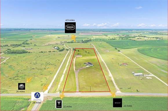 10.11 Acres of Land with Home for Sale in Elgin, Texas