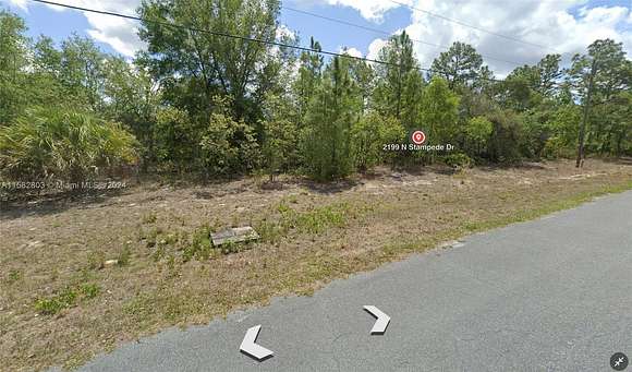 2.8 Acres of Residential Land for Sale in Pine Ridge, Florida