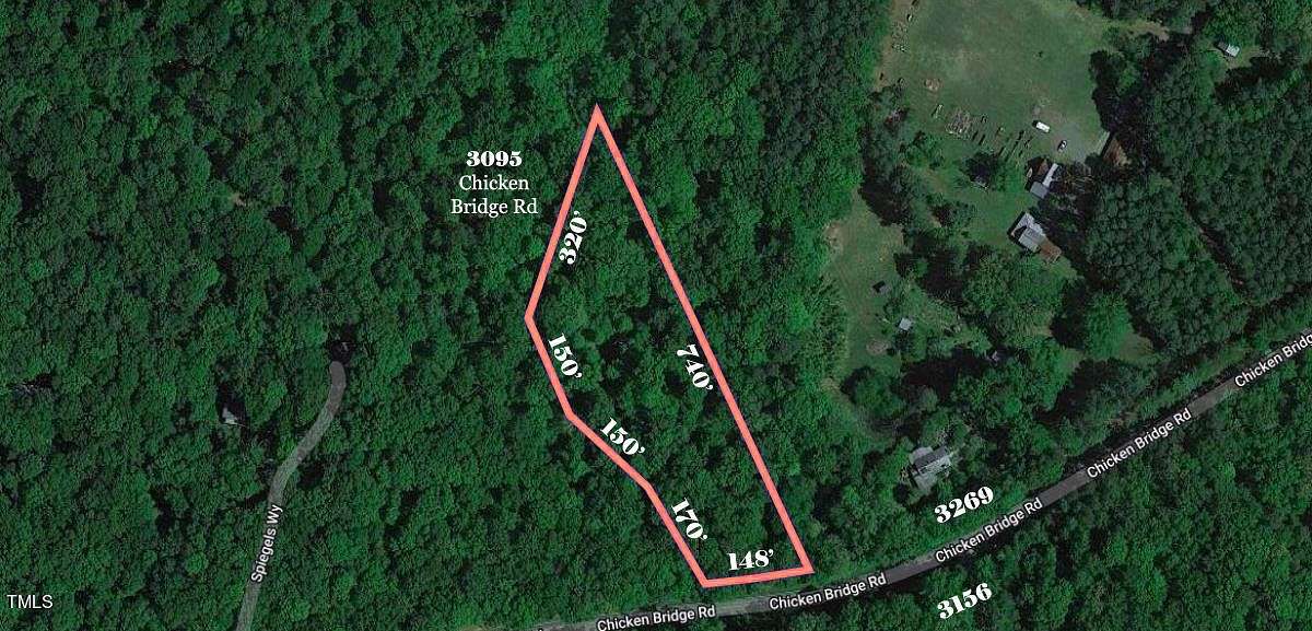 2.6 Acres of Residential Land for Sale in Pittsboro, North Carolina