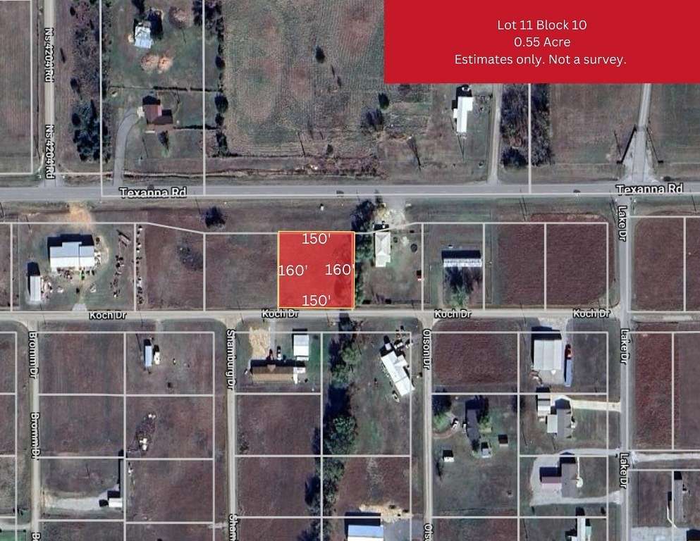 0.55 Acres of Land for Auction in Eufaula, Oklahoma