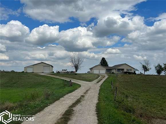 9.8 Acres of Land with Home for Sale in Exline, Iowa