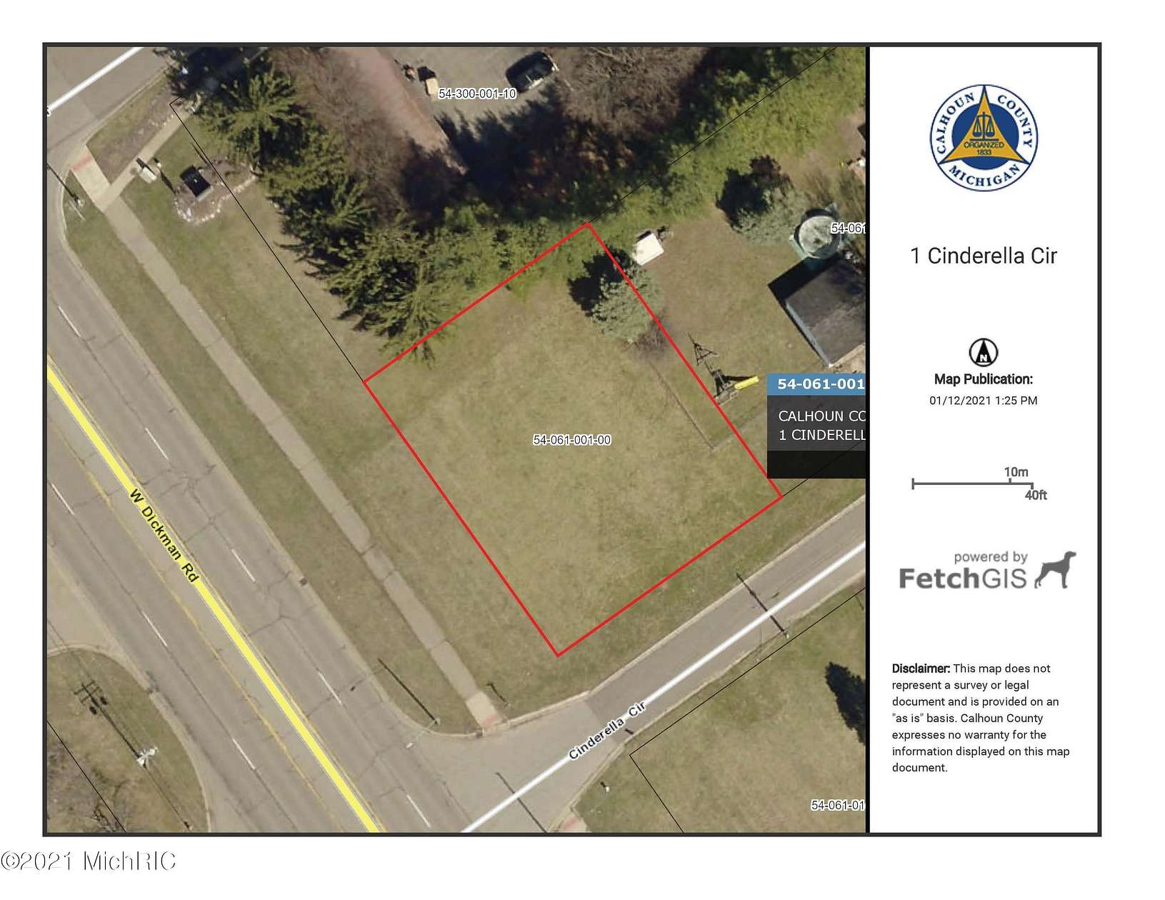 0.23 Acres of Commercial Land for Sale in Springfield, Michigan