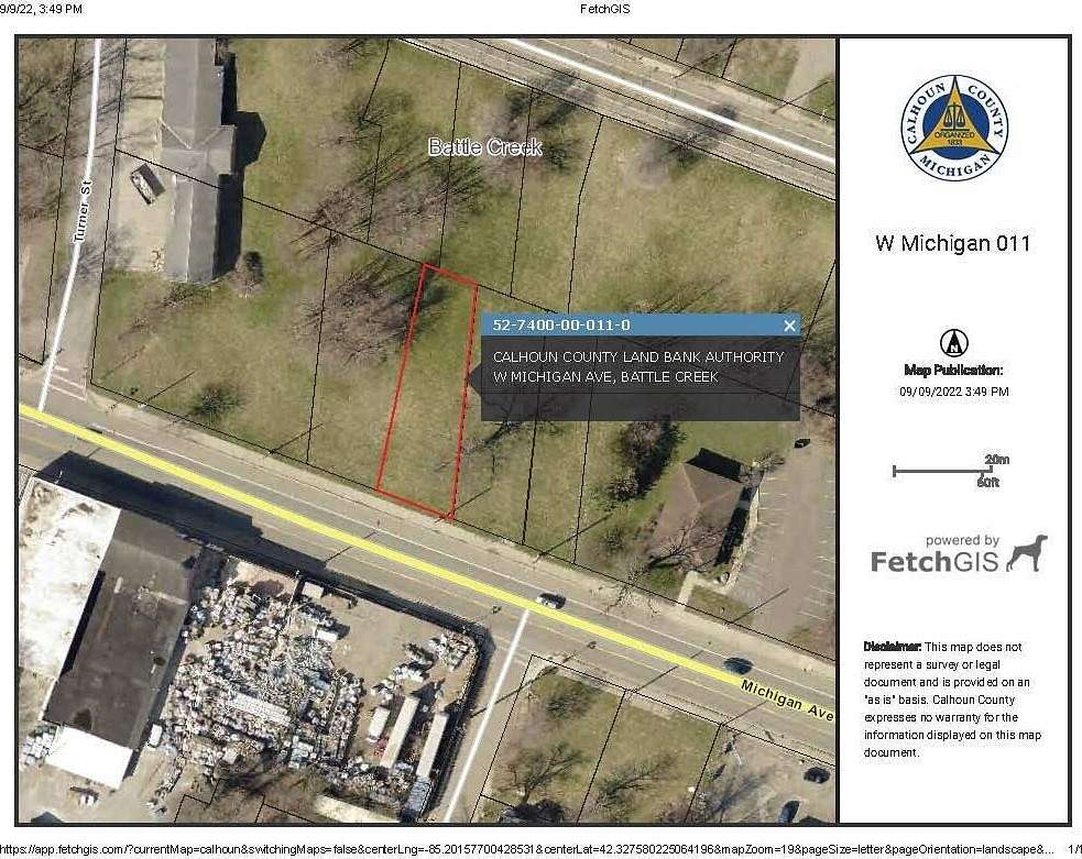 0.15 Acres of Commercial Land for Sale in Battle Creek, Michigan