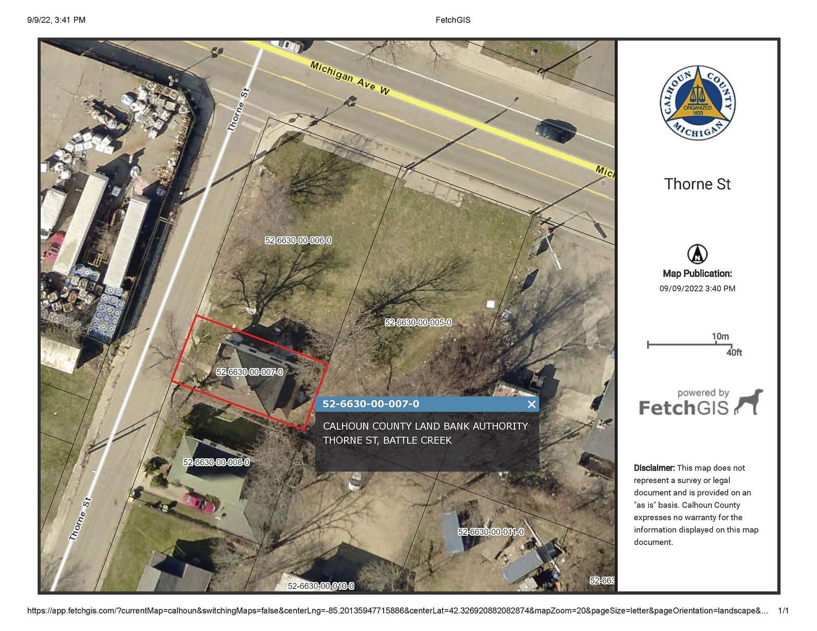 0.05 Acres of Commercial Land for Sale in Battle Creek, Michigan