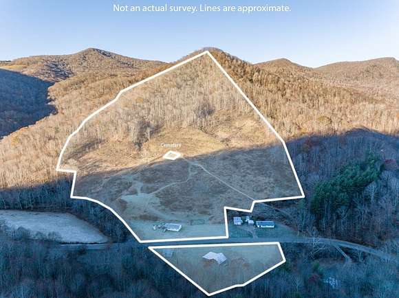 35.2 Acres of Recreational Land with Home for Sale in Todd, North Carolina