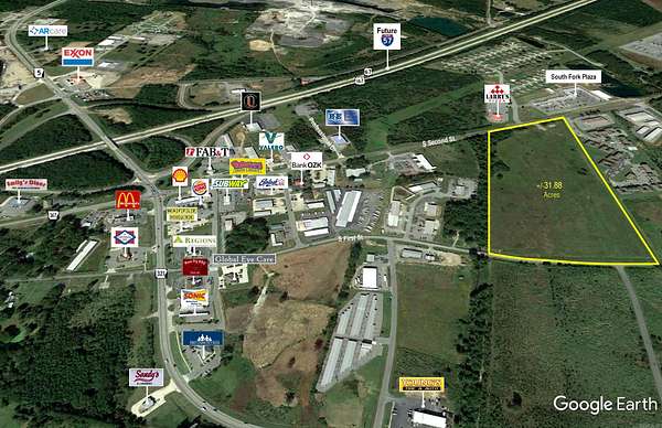 33.7 Acres of Mixed-Use Land for Sale in Cabot, Arkansas