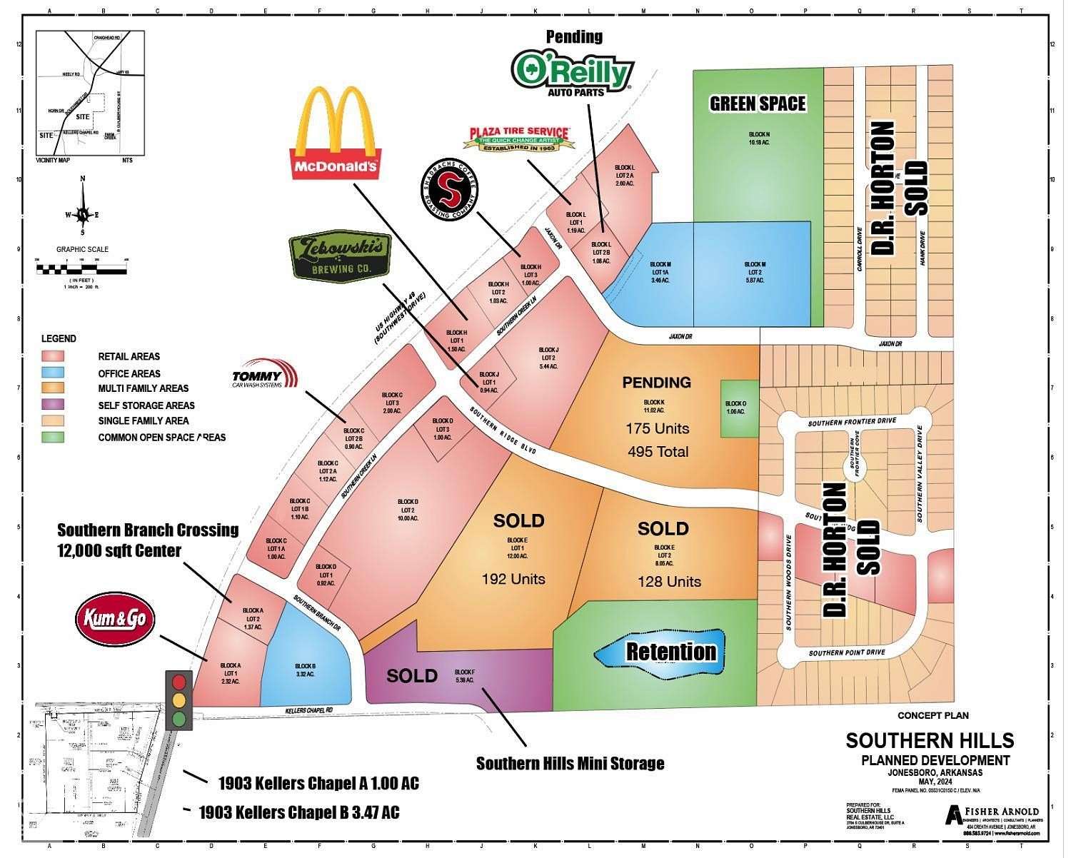 1 Acre of Commercial Land for Sale in Jonesboro, Arkansas