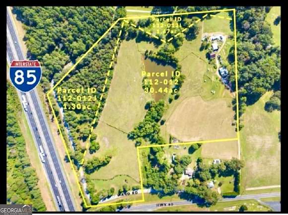 33.4 Acres of Land for Sale in Hoschton, Georgia
