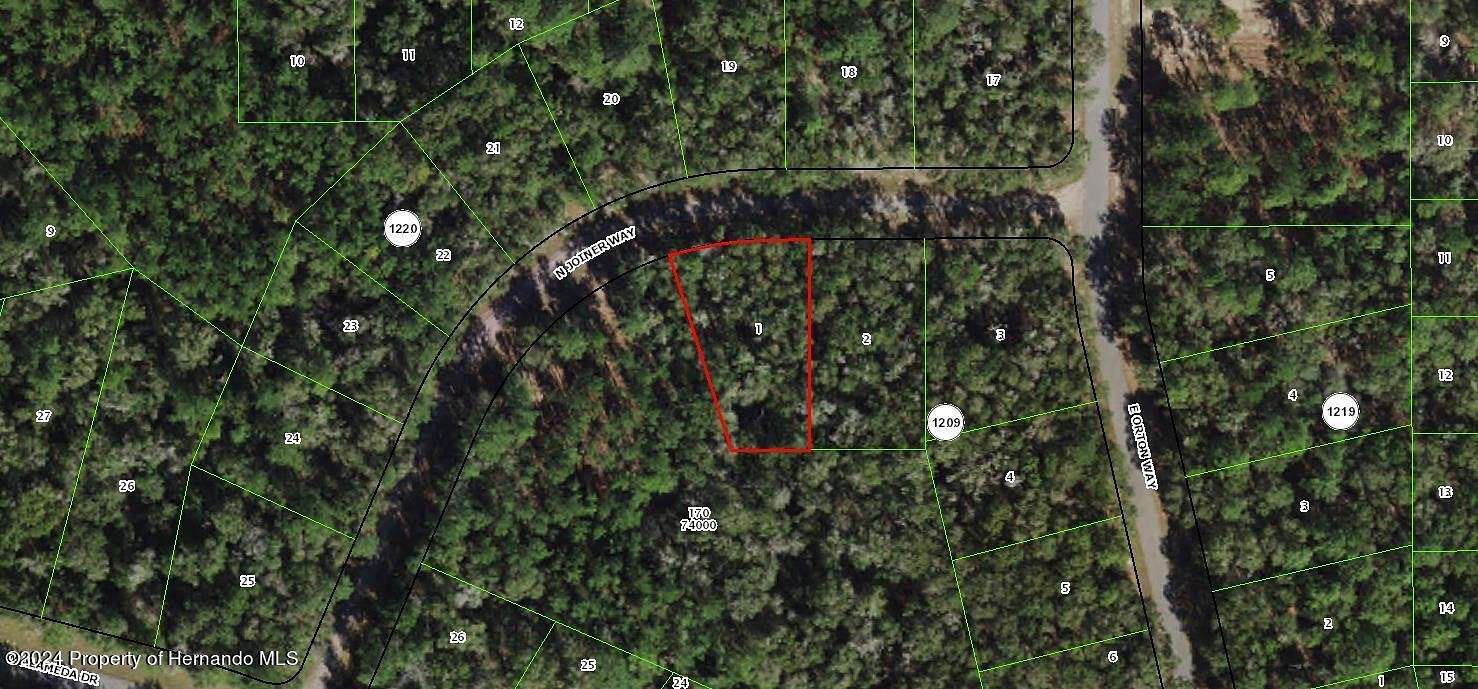 1.6 Acres of Residential Land for Sale in Citrus Springs, Florida