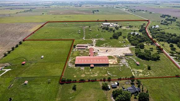 67.4 Acres of Agricultural Land with Home for Sale in Grandview, Texas