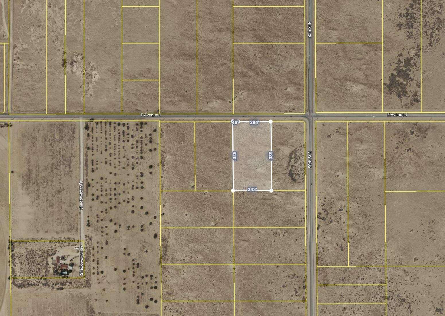 4.9 Acres of Land for Sale in Lancaster, California