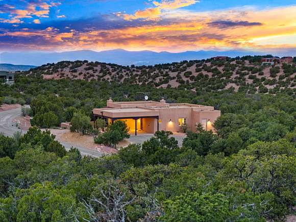 2.5 Acres of Residential Land with Home for Sale in Santa Fe, New Mexico