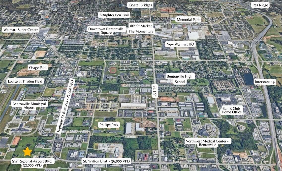 14.6 Acres of Commercial Land for Sale in Bentonville, Arkansas