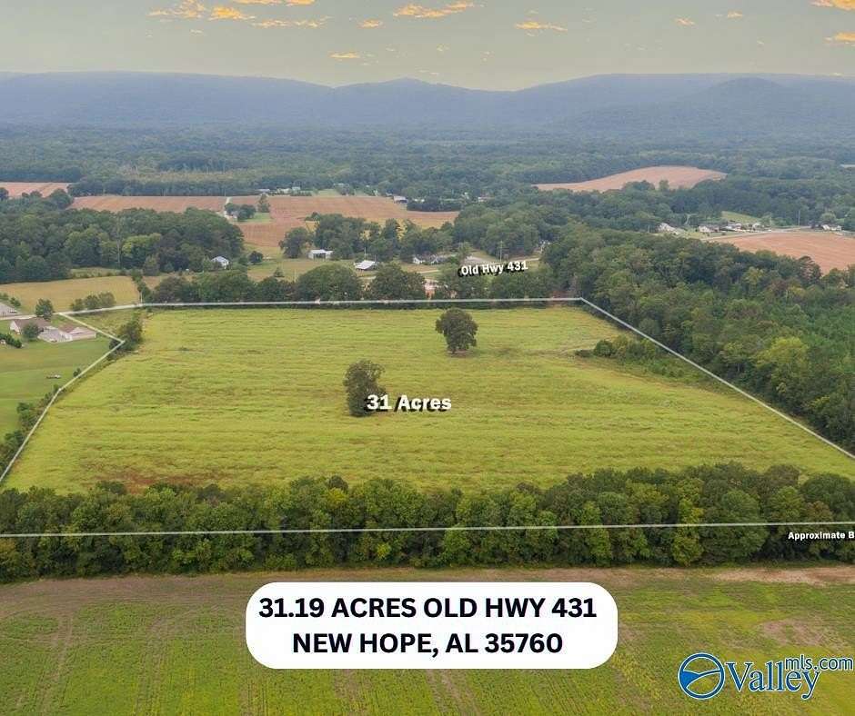 31.2 Acres of Agricultural Land for Sale in New Hope, Alabama
