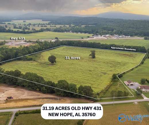 31.2 Acres of Agricultural Land for Sale in New Hope, Alabama