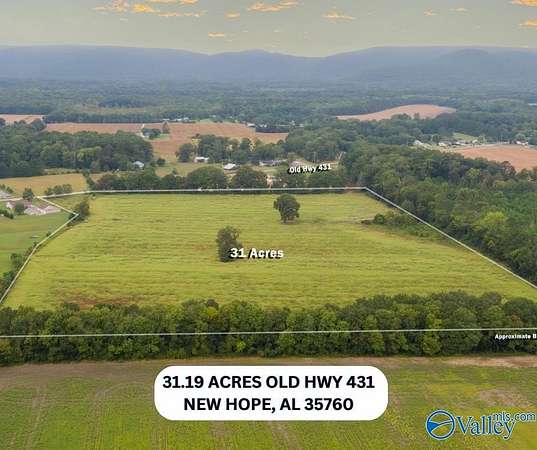 31.2 Acres of Agricultural Land for Sale in New Hope, Alabama