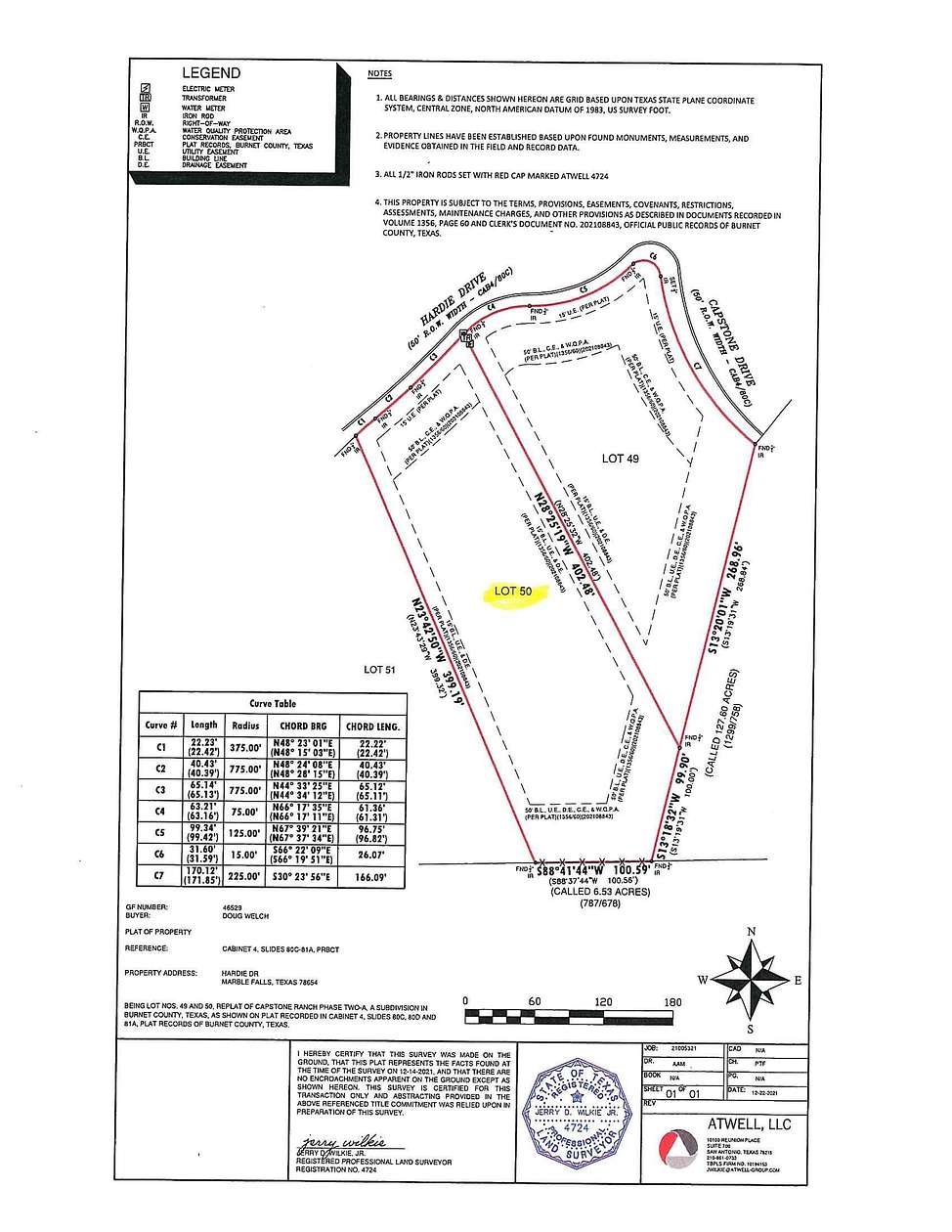 1.4 Acres of Residential Land for Sale in Marble Falls, Texas