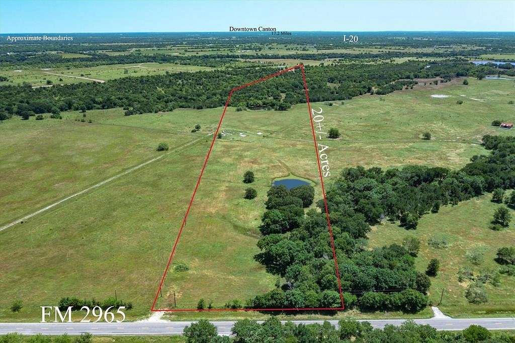 20.2 Acres of Agricultural Land for Sale in Wills Point, Texas