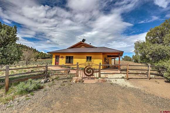 41.4 Acres of Recreational Land with Home for Sale in Pagosa Springs, Colorado