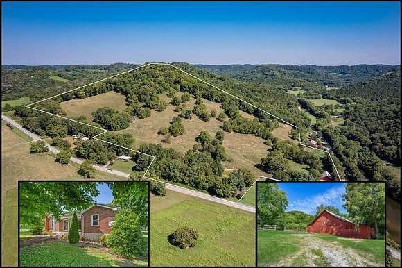55.7 Acres of Recreational Land with Home for Sale in Gainesboro, Tennessee