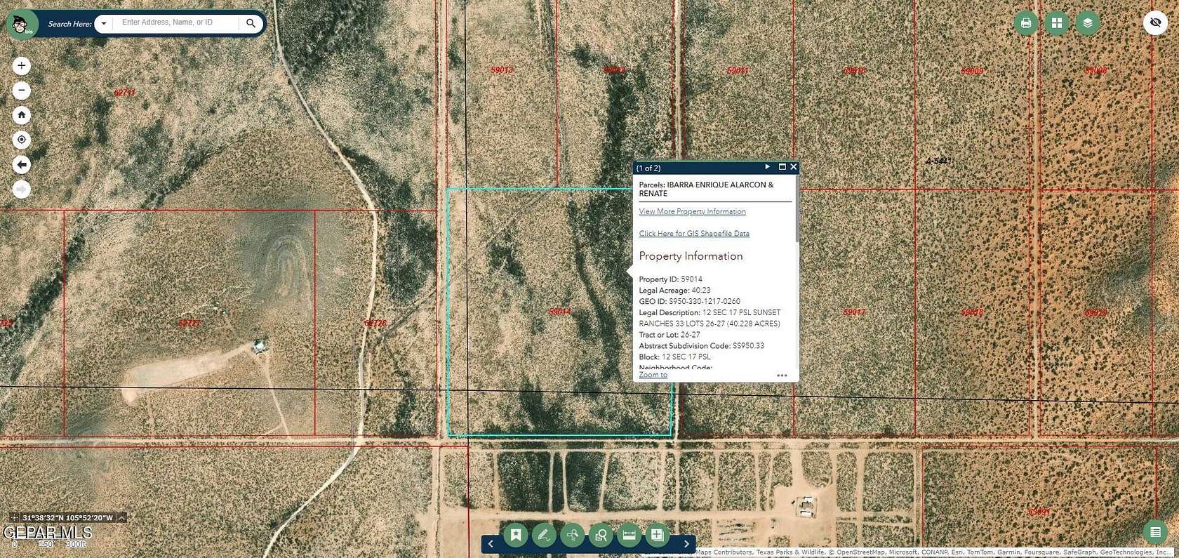 40.2 Acres of Commercial Land for Sale in Fort Hancock, Texas