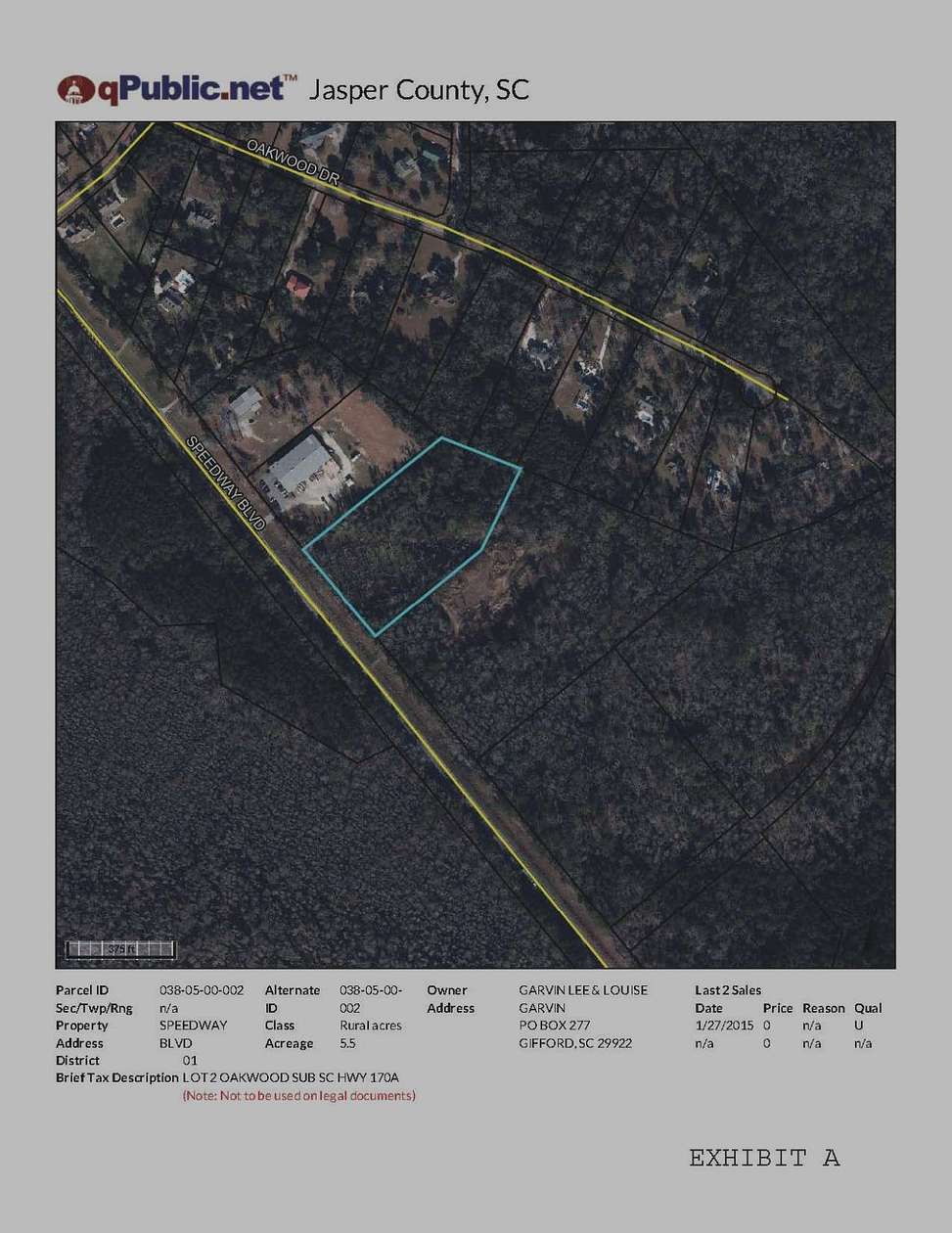 5.5 Acres of Land for Sale in Hardeeville, South Carolina