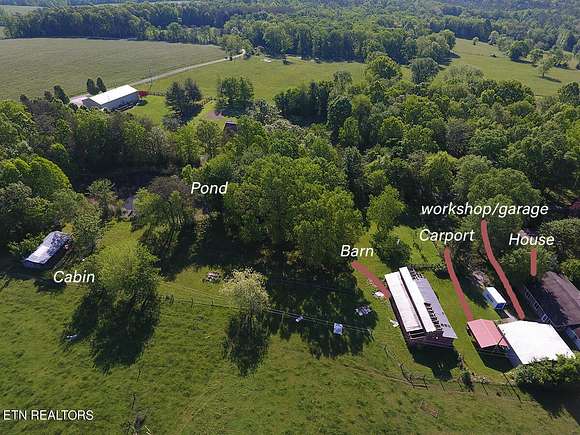 3.8 Acres of Residential Land with Home for Sale in Crossville, Tennessee