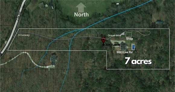 7 Acres of Land with Home for Sale in Gainesville, Georgia