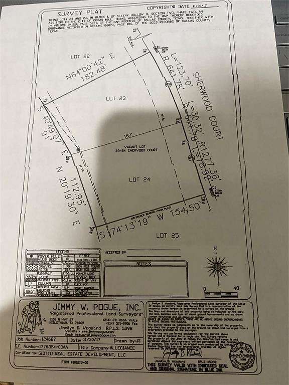 0.389 Acres of Residential Land for Sale in Cedar Hill, Texas