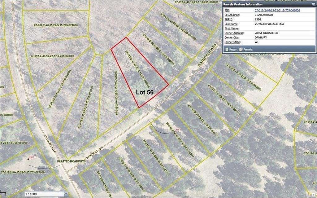 0.5 Acres of Land for Sale in Danbury, Wisconsin