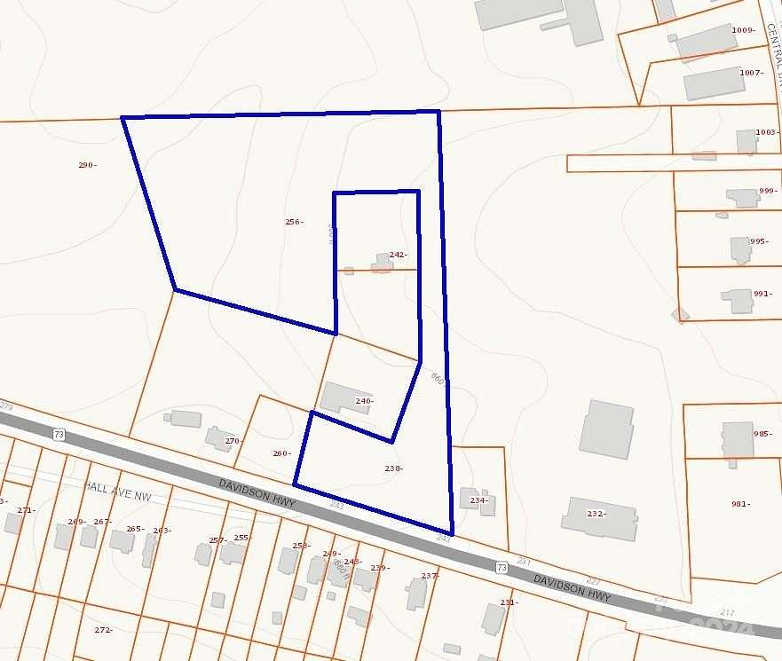 4.733 Acres of Commercial Land for Sale in Concord, North Carolina