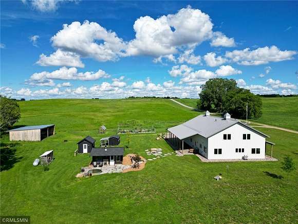 168 Acres of Agricultural Land with Home for Sale in Dassel, Minnesota