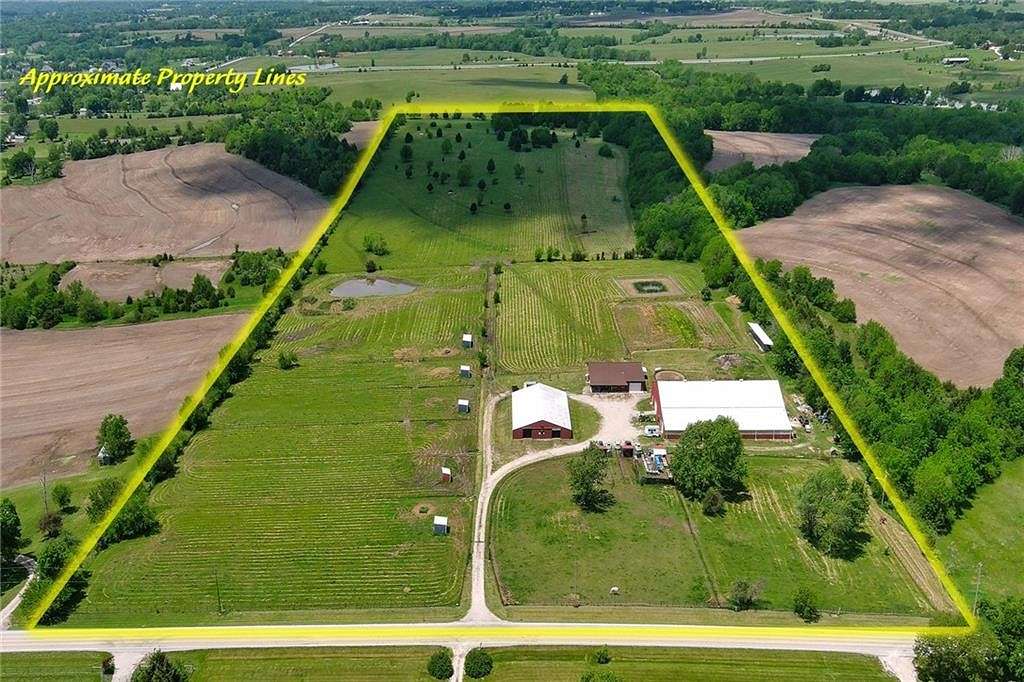 50.3 Acres of Agricultural Land with Home for Sale in Paola, Kansas