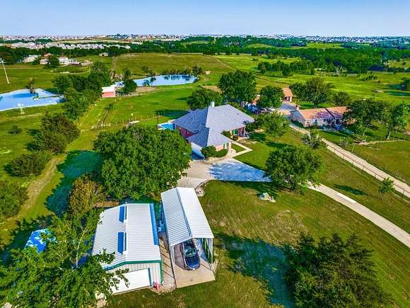 10.4 Acres of Land with Home for Sale in Forney, Texas