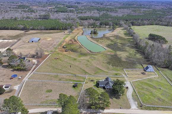 78.2 Acres of Land with Home for Sale in Coats, North Carolina