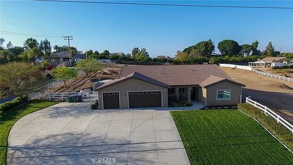 2.5 Acres of Residential Land with Home for Sale in Riverside, California