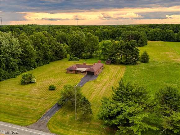 12.25 Acres of Land with Home for Sale in Bristolville, Ohio