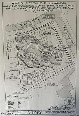 1.04 Acres of Residential Land for Sale in Highland, Michigan