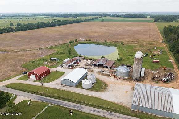 248 Acres of Agricultural Land with Home for Sale in Verona, Missouri