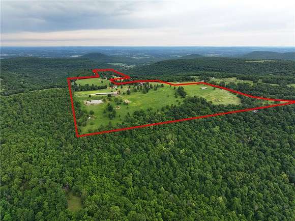 119 Acres of Agricultural Land with Home for Sale in Alpena, Arkansas