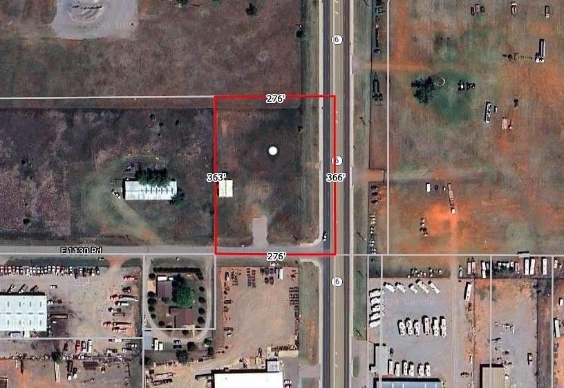 2.1 Acres of Commercial Land for Sale in Elk City, Oklahoma