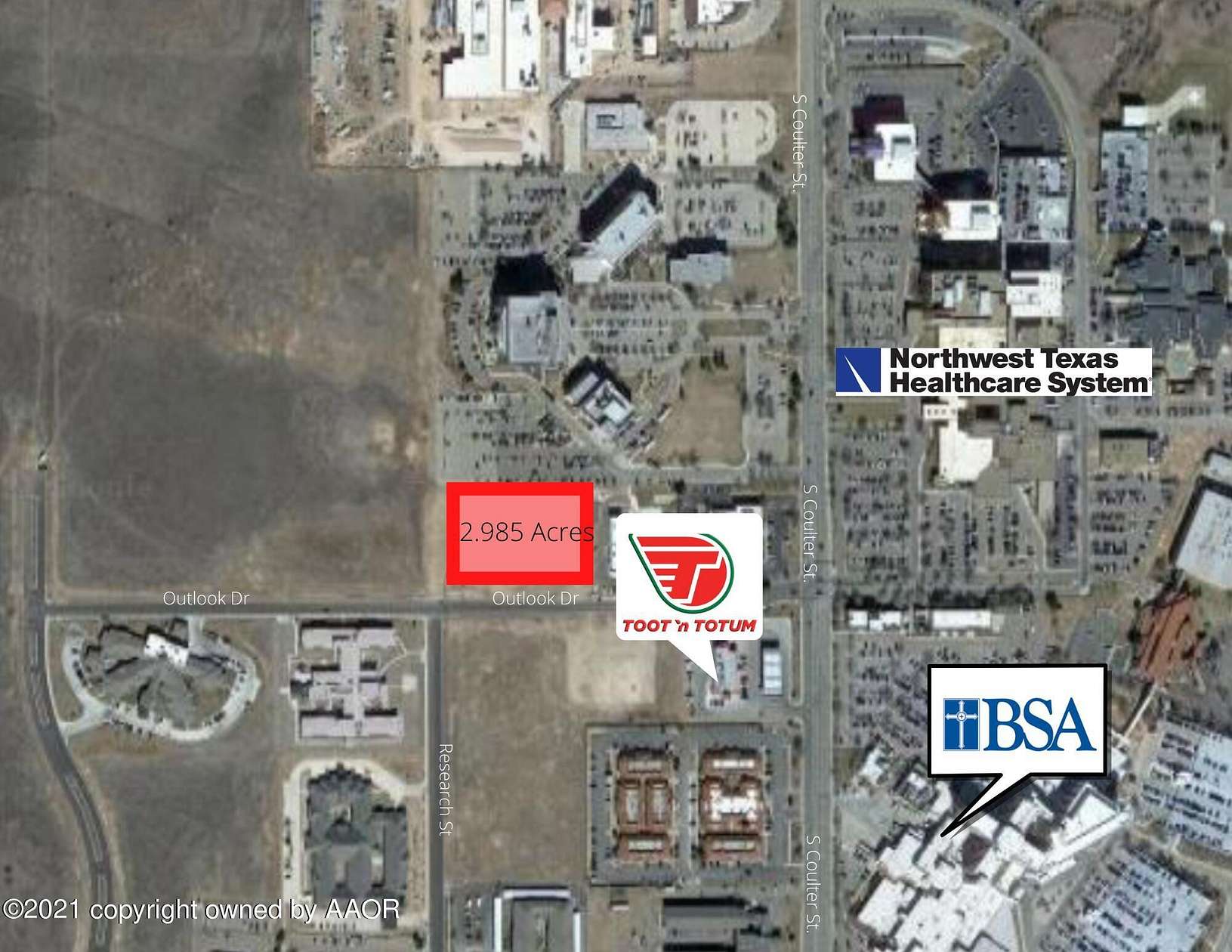 2.98 Acres of Land for Sale in Amarillo, Texas
