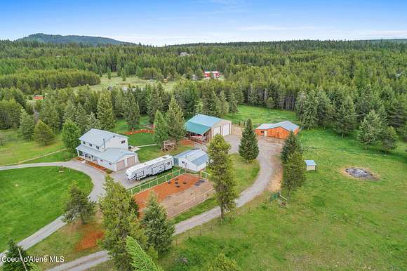 5 Acres of Land with Home for Sale in Spirit Lake, Idaho