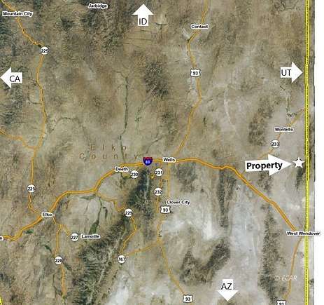 33.5 Acres of Recreational Land for Sale in Montello, Nevada