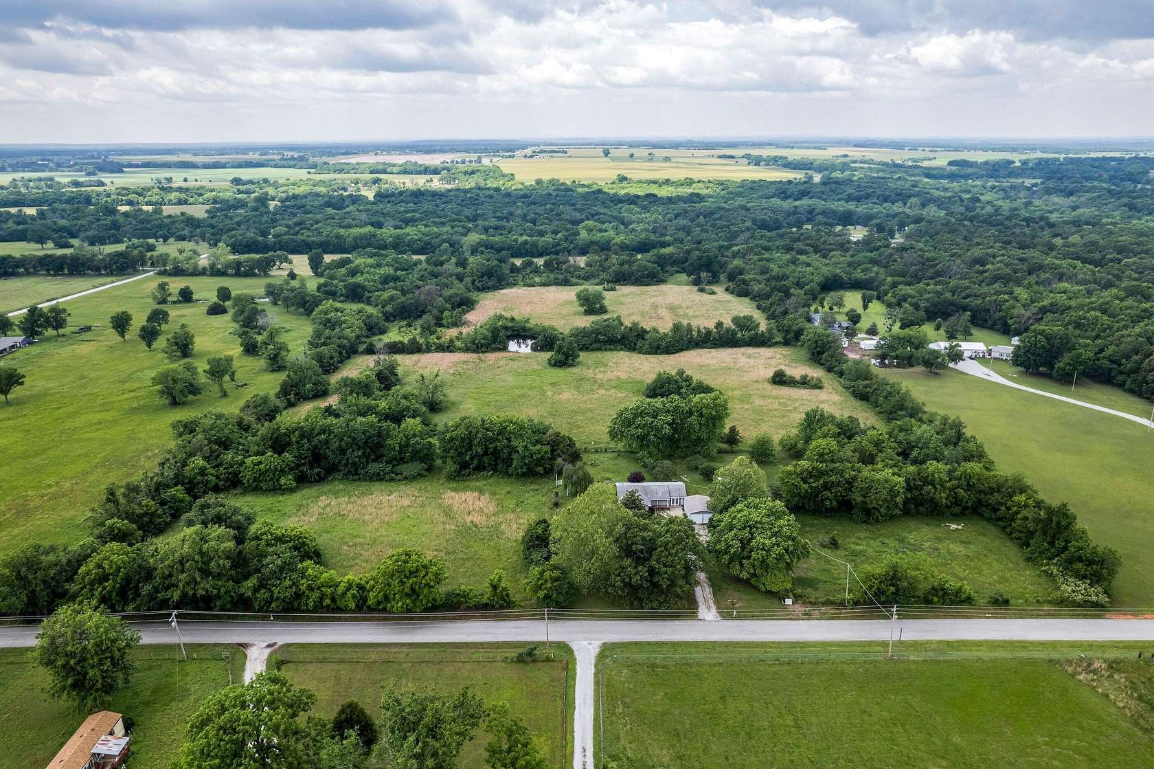 20 Acres of Agricultural Land with Home for Sale in Afton, Oklahoma