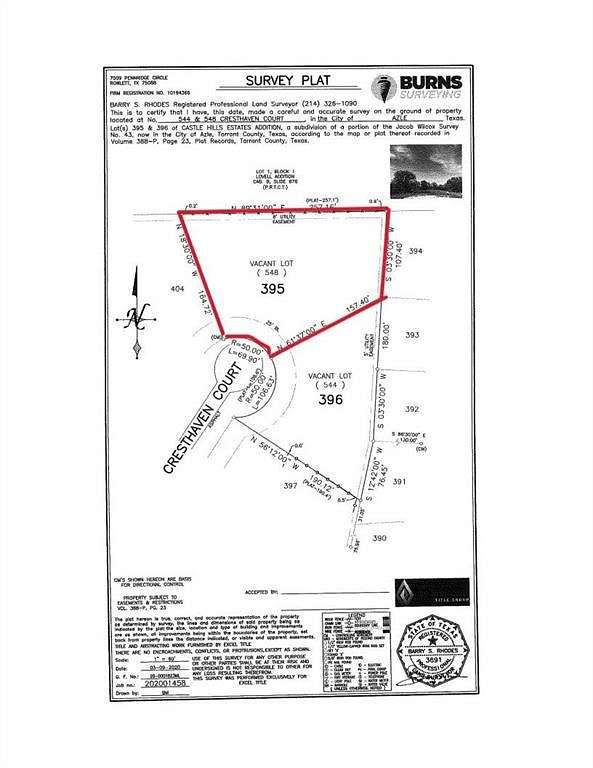 0.78 Acres of Land for Sale in Azle, Texas