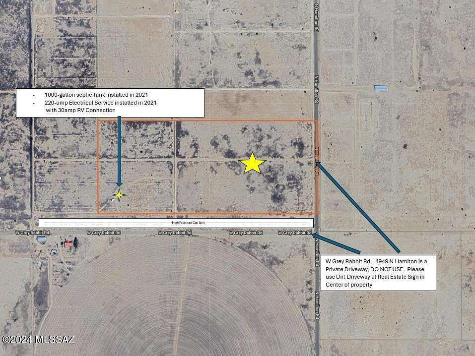 40 Acres of Agricultural Land for Sale in Willcox, Arizona