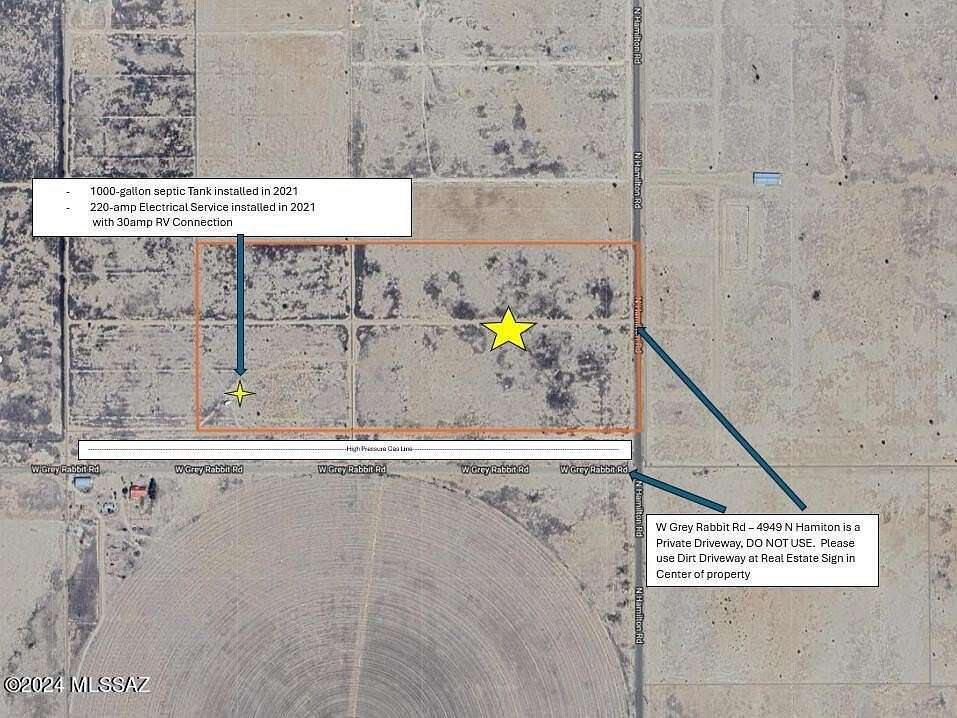 40.02 Acres of Agricultural Land for Sale in Willcox, Arizona